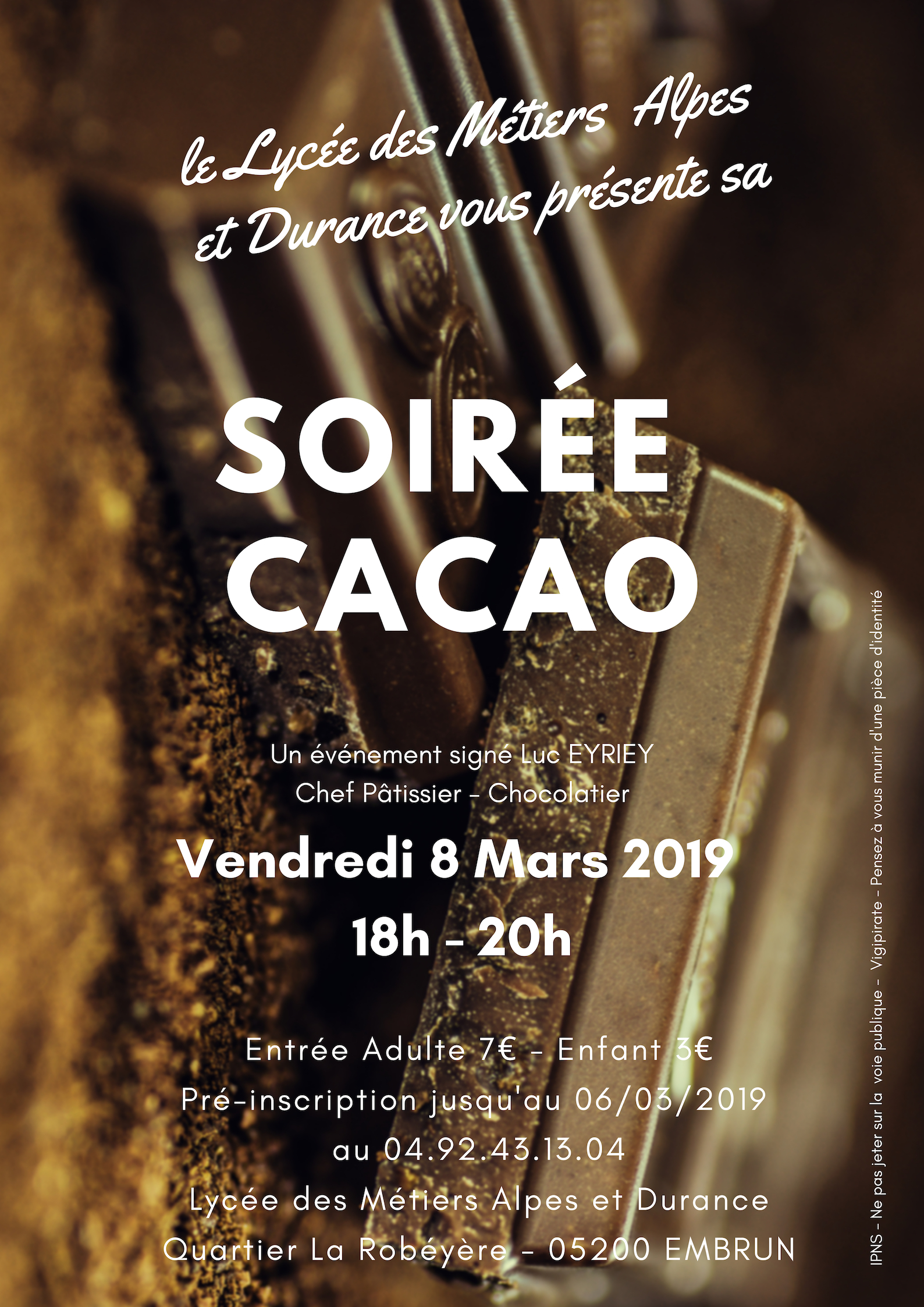 2019 - LEP Affiche Soirée Cacao
